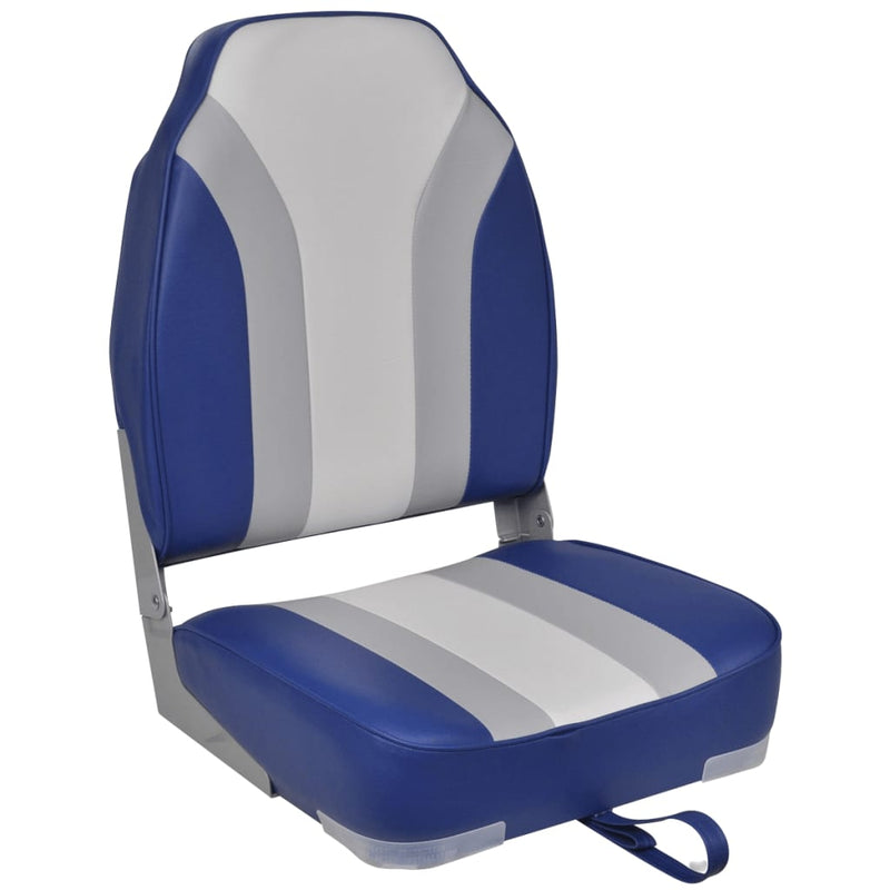 vidaXL Foldable Boat Chairs 2 pcs High Backrest