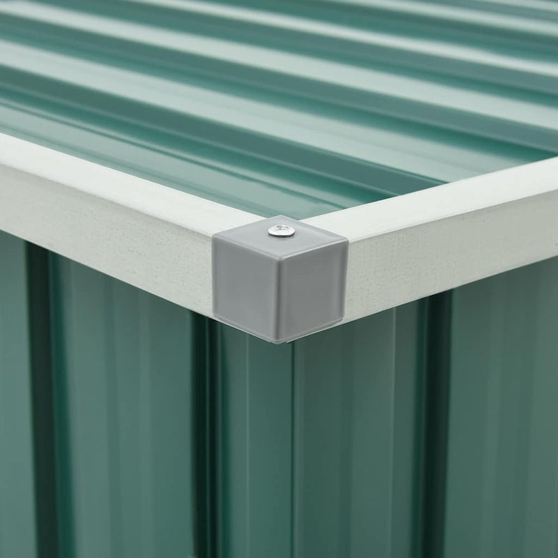 vidaXL Garden Storage Box Green 109x67x65 cm