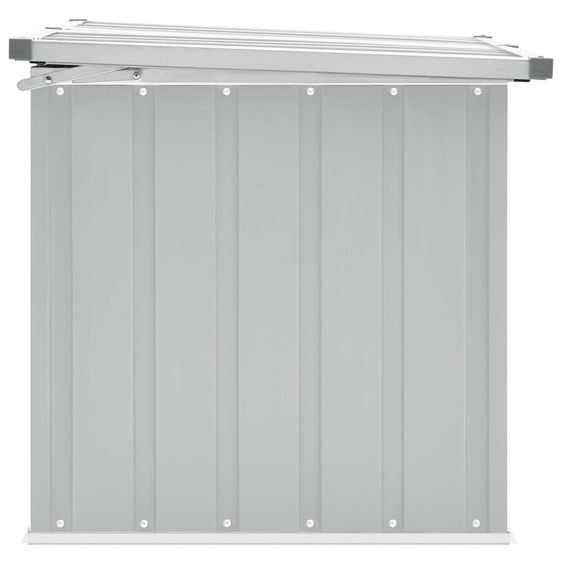 vidaXL Garden Storage Box Grey 109x67x65 cm