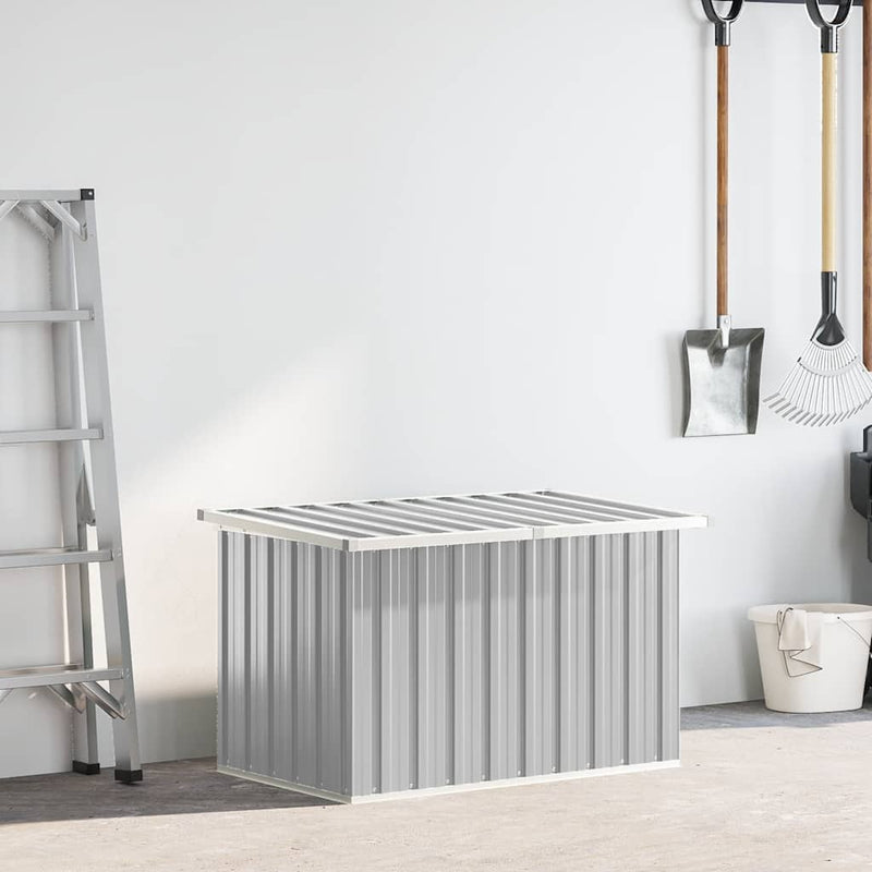 vidaXL Garden Storage Box Grey 109x67x65 cm