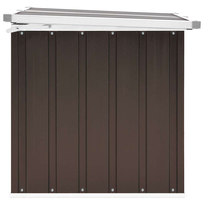 vidaXL Garden Storage Box Brown 129x67x65 cm