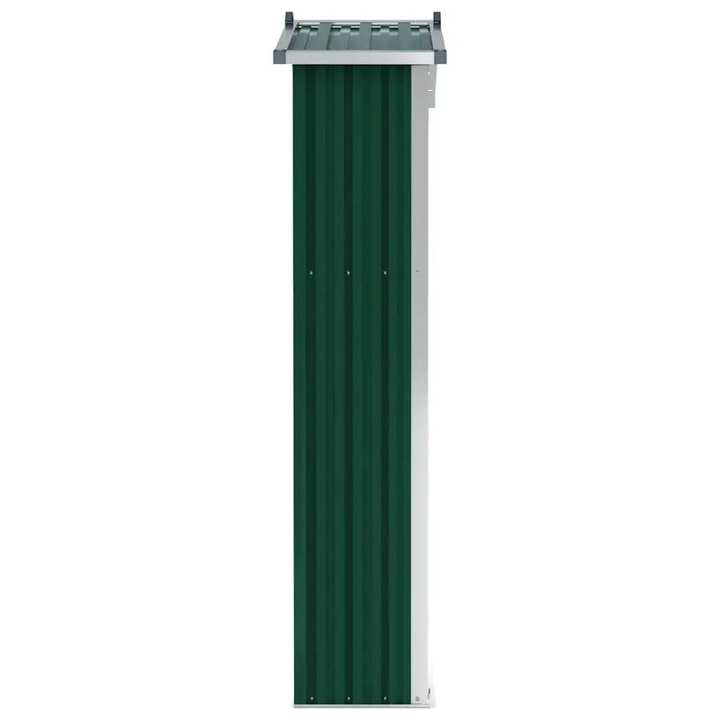 Garden Shed Green 116x45x175 cm Galvanised Steel
