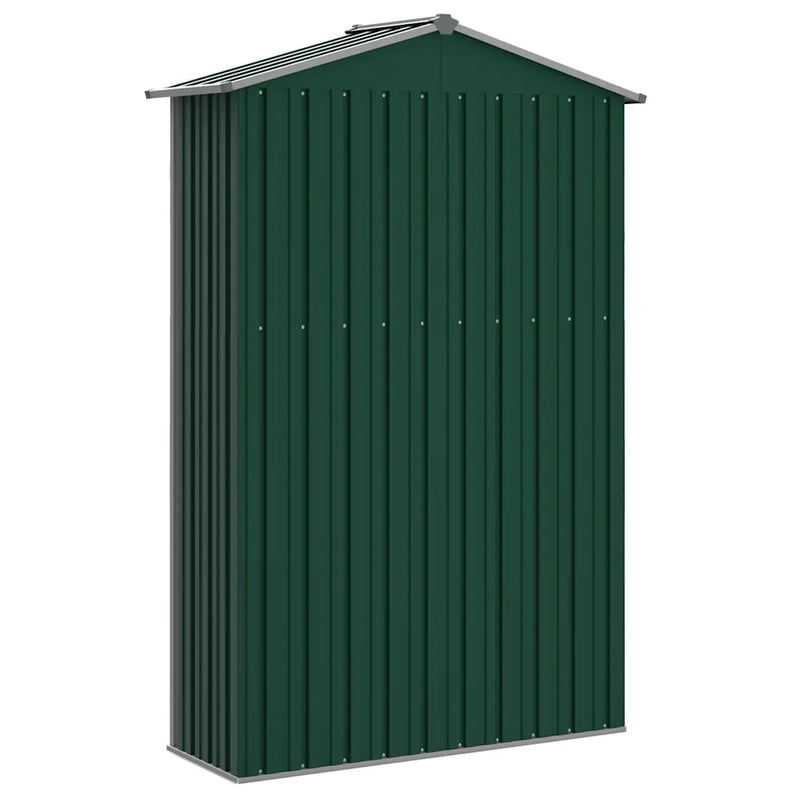 Garden Shed Green 116x45x175 cm Galvanised Steel