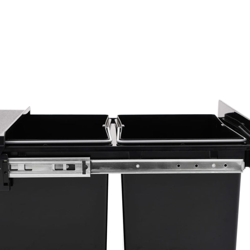 vidaXL Kitchen Cupboard Pull-out Dustbin Soft-Close 20 L