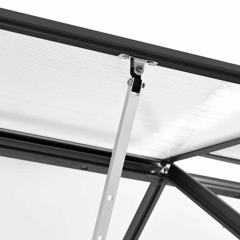 vidaXL Greenhouse with Base Frame Anthracite Aluminium 3.61 m²