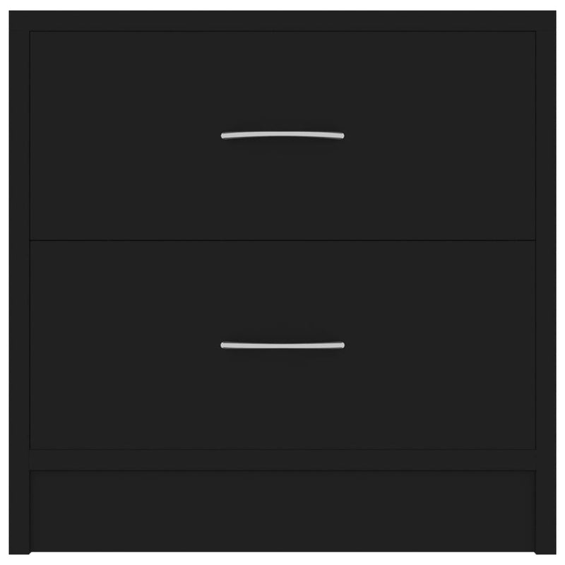 vidaXL Bedside Cabinets 2 pcs Black 40x30x40 cm Engineered Wood