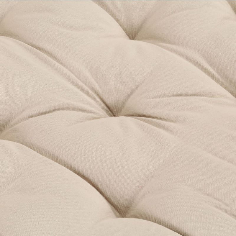 vidaXL Pallet Floor Cushion Cotton 120x80x10 cm Beige