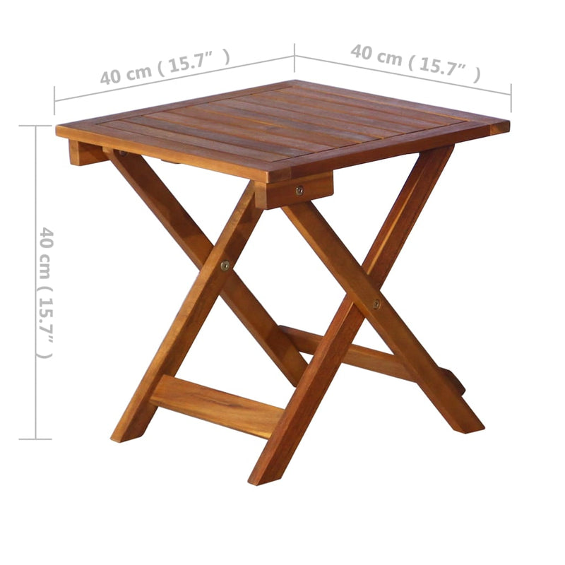 vidaXL 3 Piece Sunlounger with Tea Table Solid Wood Acacia