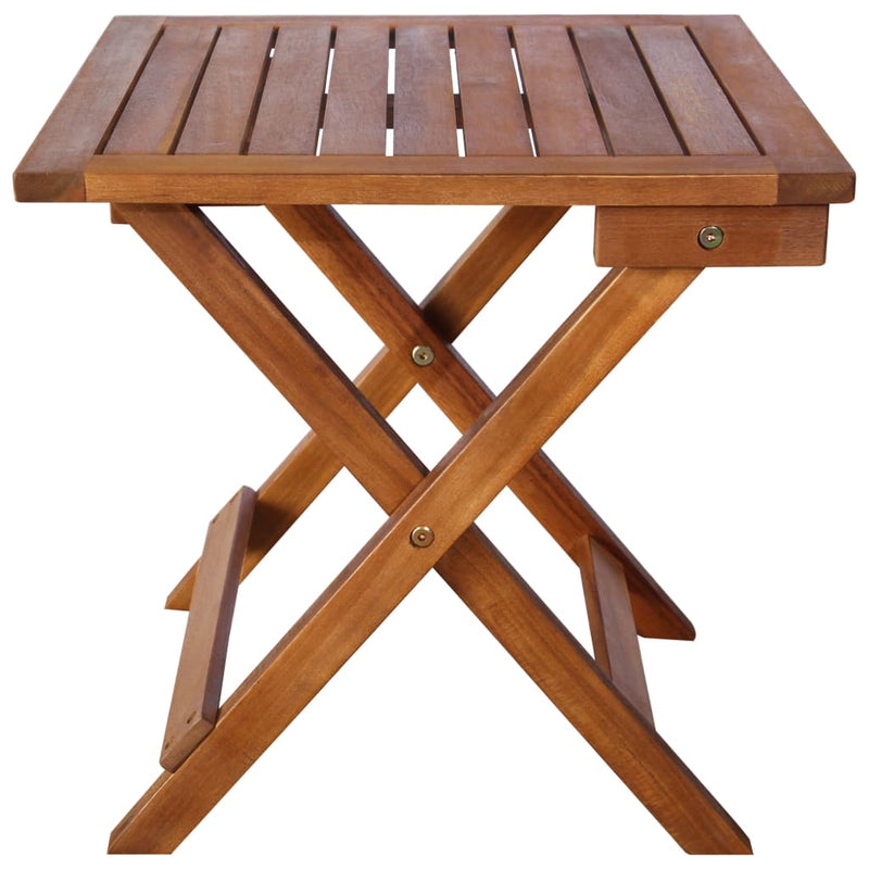 vidaXL 3 Piece Sunlounger with Tea Table Solid Wood Acacia