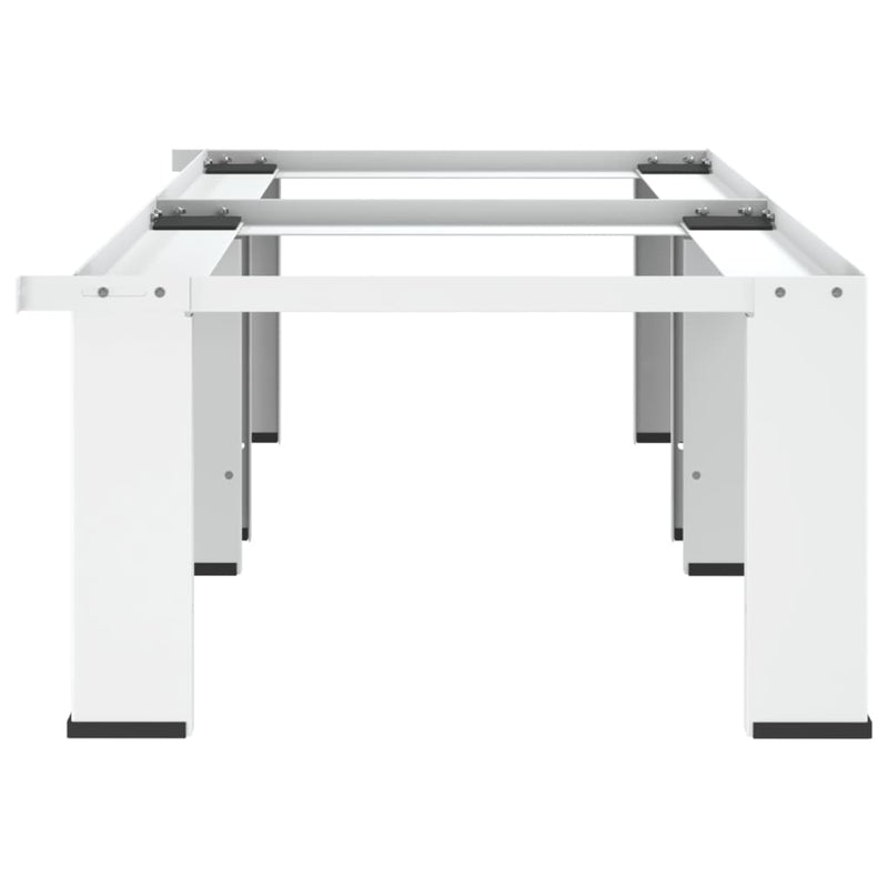 vidaXL Double Washing and Drying Machine Pedestal White
