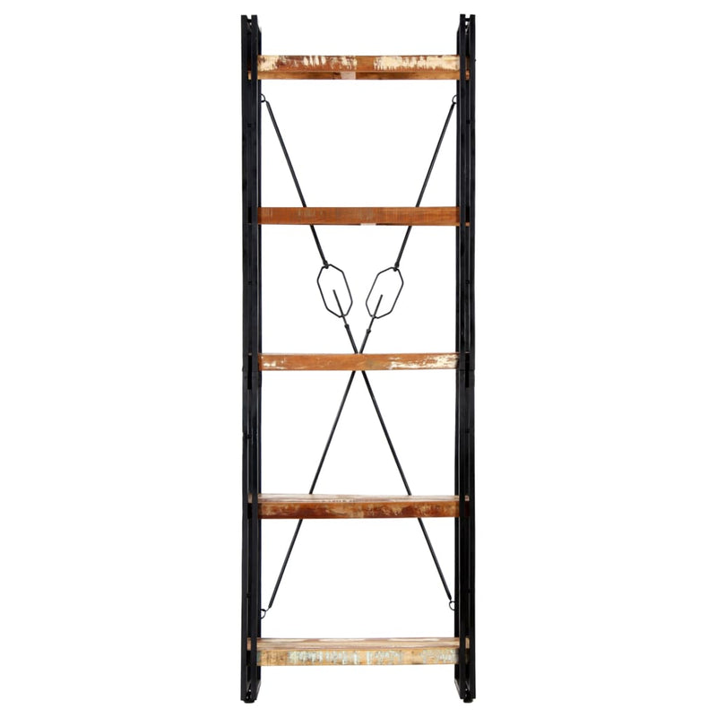vidaXL 5-Tier Bookcase 60x30x180 cm Solid Reclaimed Wood