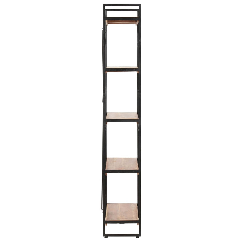 5-Tier Bookcase 60x30x180 cm Solid Acacia Wood