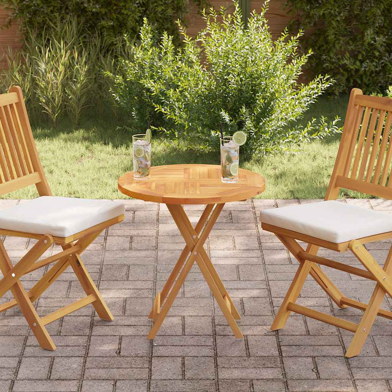vidaXL Table Top Solid Teak Wood Round 2.5 cm 60 cm