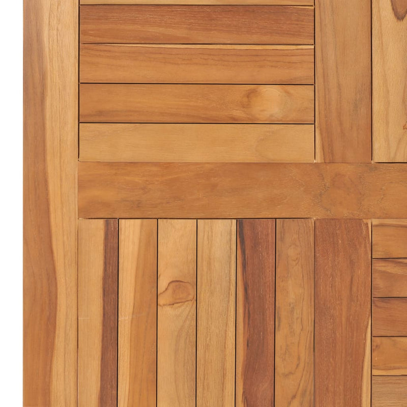 vidaXL Table Top Solid Teak Wood Square 80x80x2.5 cm