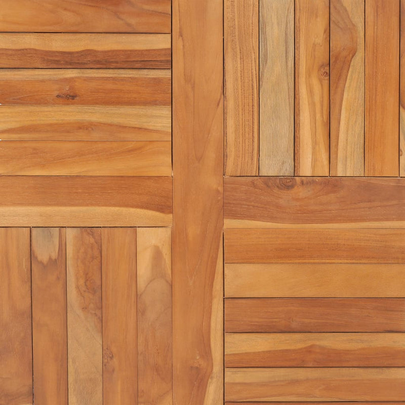 vidaXL Table Top Solid Teak Wood Square 90x90x2.5 cm