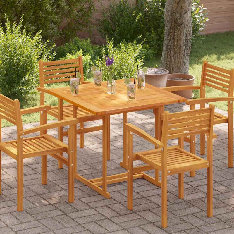 vidaXL Table Top Solid Teak Wood Square 90x90x2.5 cm
