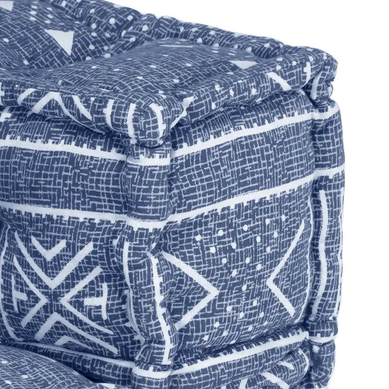 Modular Pouffe Indigo Fabric