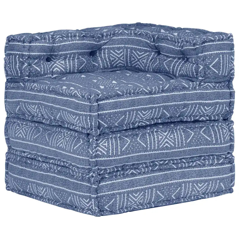 Modular Pouffe Indigo Fabric