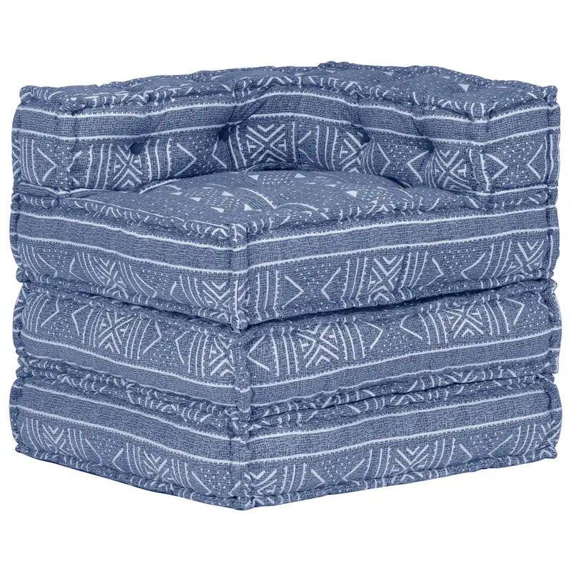 Modular Pouffe Indigo Fabric