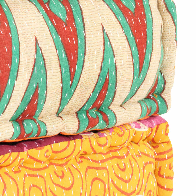 vidaXL Pouffe 60x70x36 cm Patchwork Fabric