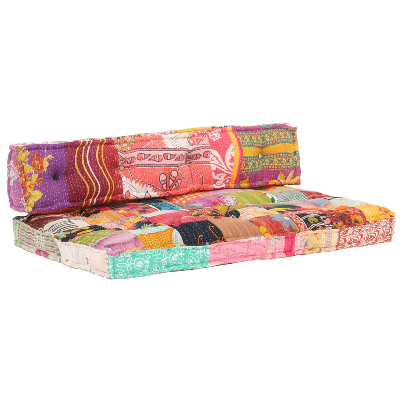 vidaXL Pallet Sofa Cushion Multicolour Fabric Patchwork