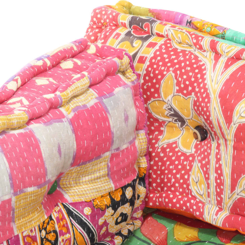 vidaXL Pallet Sofa Cushion Multicolour Fabric Patchwork