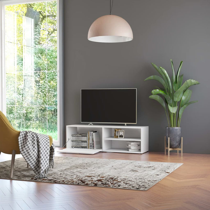 vidaXL TV Cabinet White 120x34x37 cm Engineered Wood