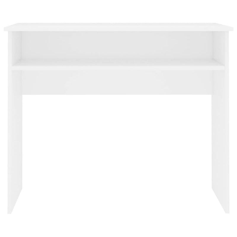 Desk White 90x50x74 cm Engineered Wood