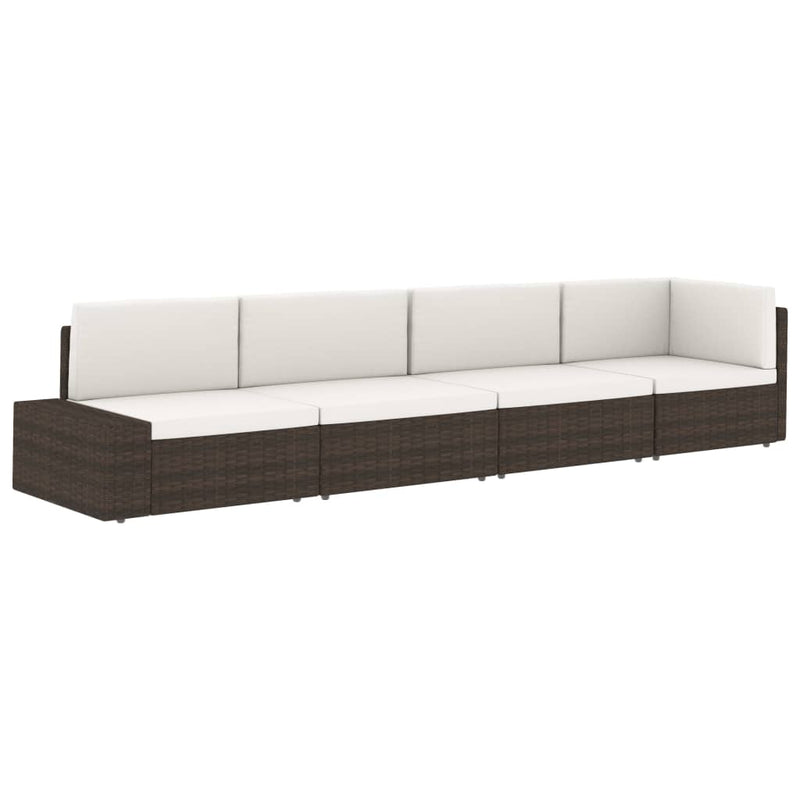 vidaXL 2 Piece Garden Lounge Set Poly Rattan Grey
