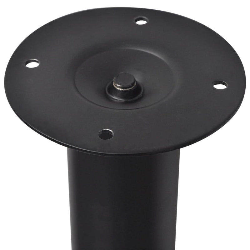 vidaXL Telescopic Table Legs 4 pcs Black 710 mm-1100 mm