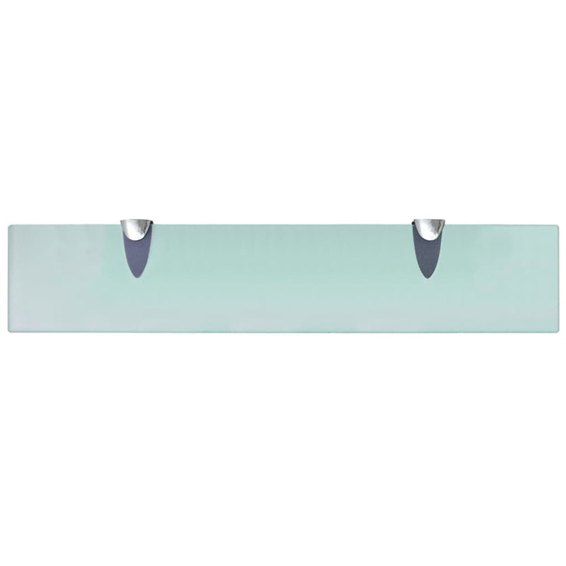 vidaXL Floating Shelves 2 pcs Glass 50x10 cm 8 mm