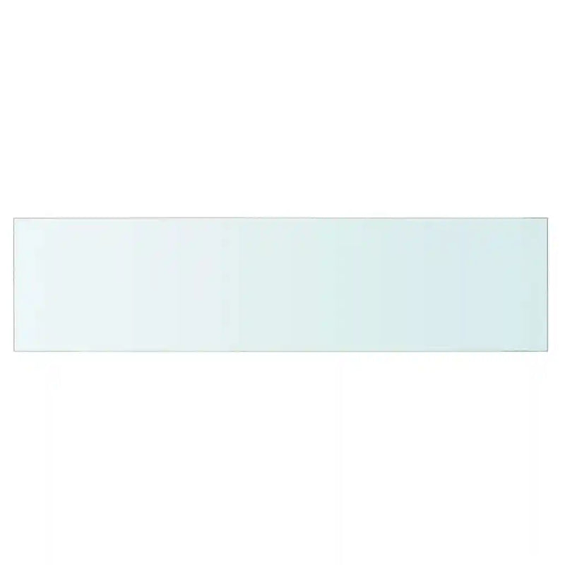 Shelves 2 pcs Panel Glass Clear 80x20 cm