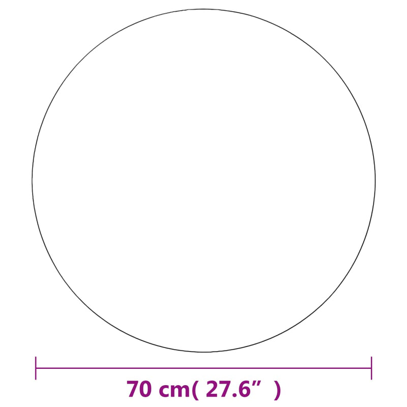 vidaXL Wall Mirrors 2 pcs 70 cm Round Glass
