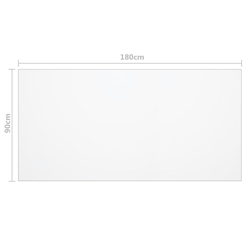 vidaXL Table Protector Transparent 180x90 cm 1.6 mm PVC