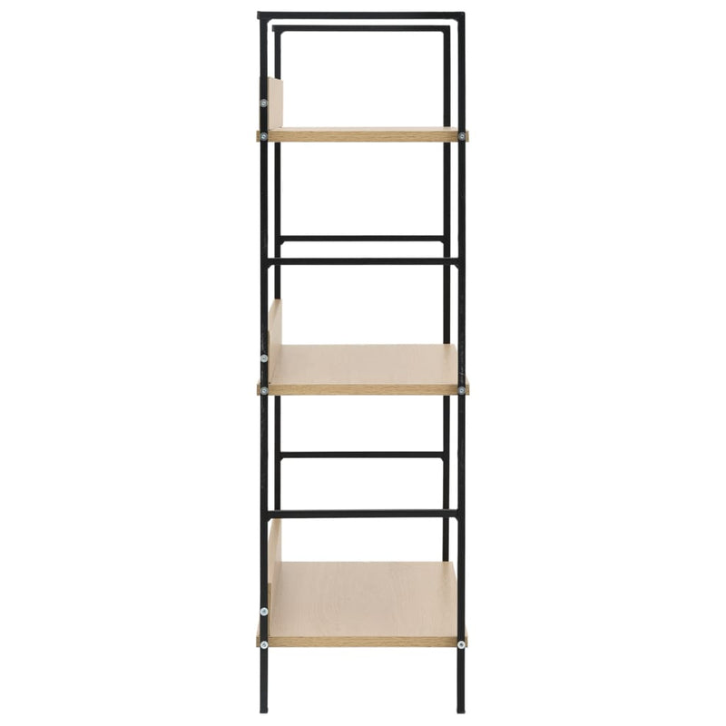 vidaXL 3-Layer Book Shelf Oak 60x27.6x90.5 cm Engineered Wood