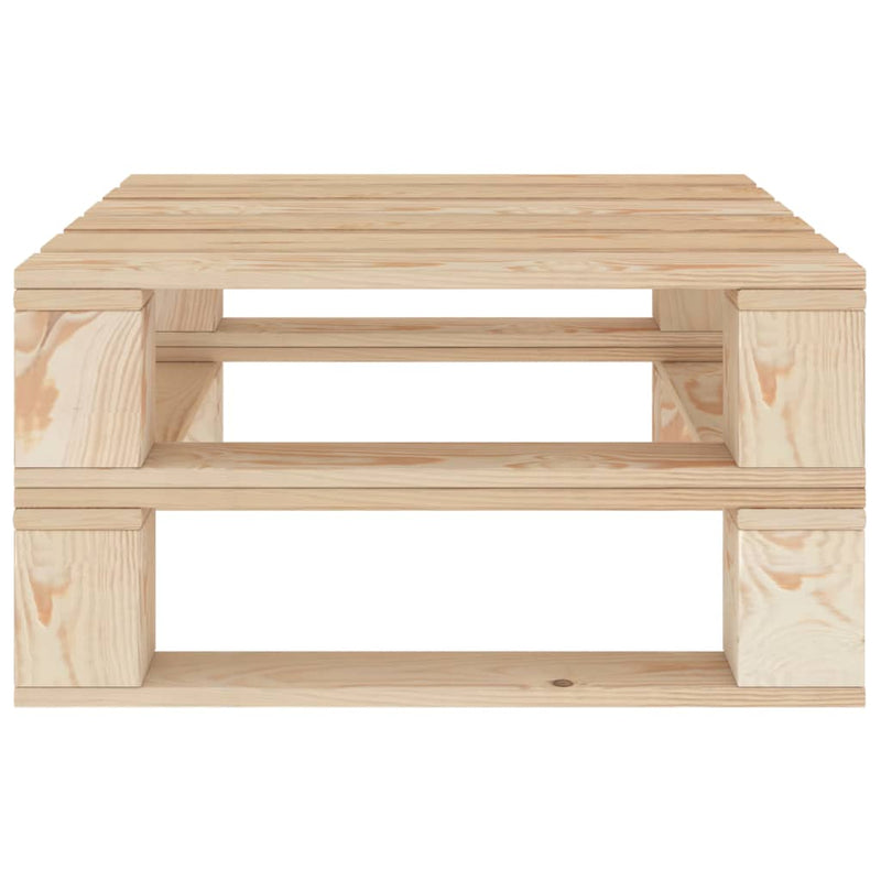 vidaXL 6 Piece Garden Lounge Set Pallets Wood