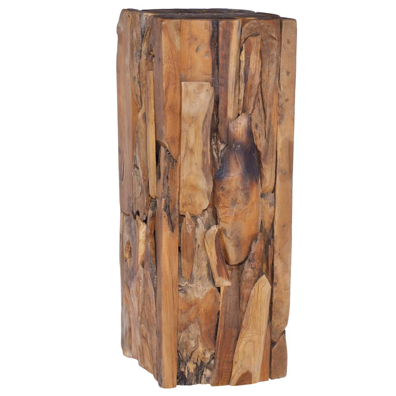 vidaXL Side Table 30x30x80 cm Solid Teak Wood