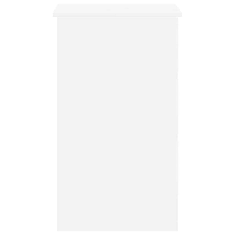 vidaXL Desk White 90x45x76 cm Engineered Wood