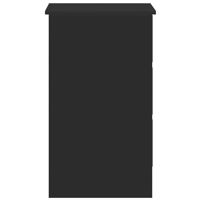 vidaXL Desk Black 90x45x76 cm Engineered Wood