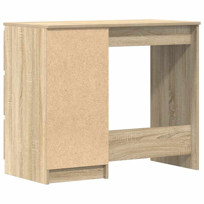 vidaXL Desk Sonoma Oak 90x45x76 cm Engineered Wood
