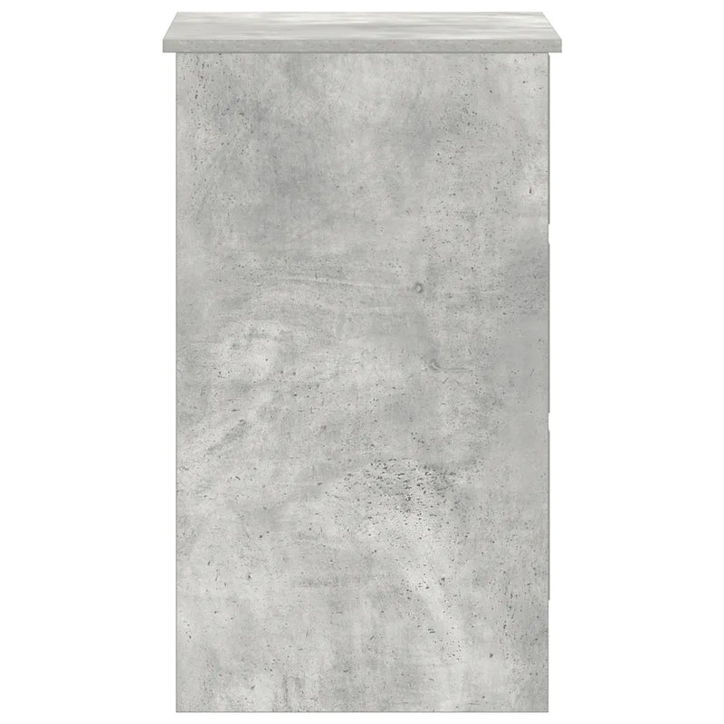 Desk Concrete Grey 90x45x76 cm Engineered Wood