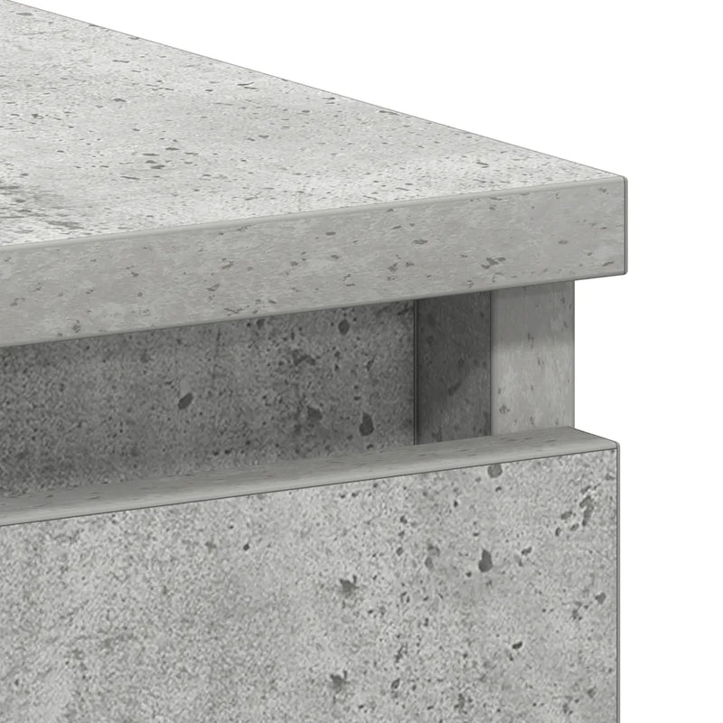 Desk Concrete Grey 90x45x76 cm Engineered Wood