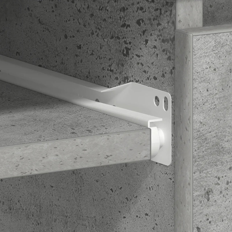 Desk Concrete Grey 90x45x76 cm Engineered Wood