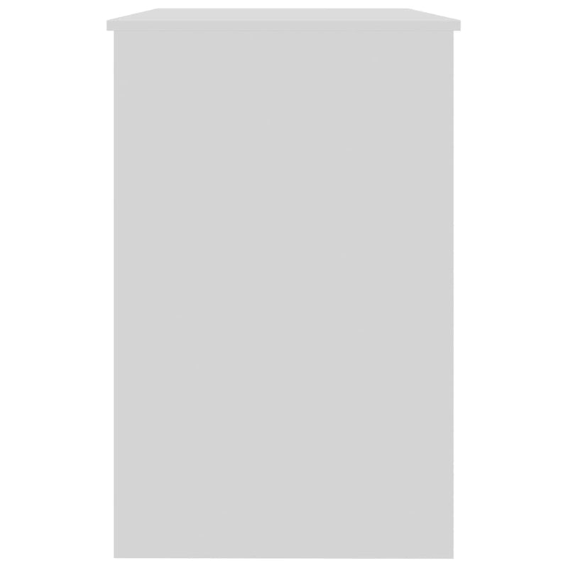 vidaXL Desk White 100x50x76 cm Engineered Wood