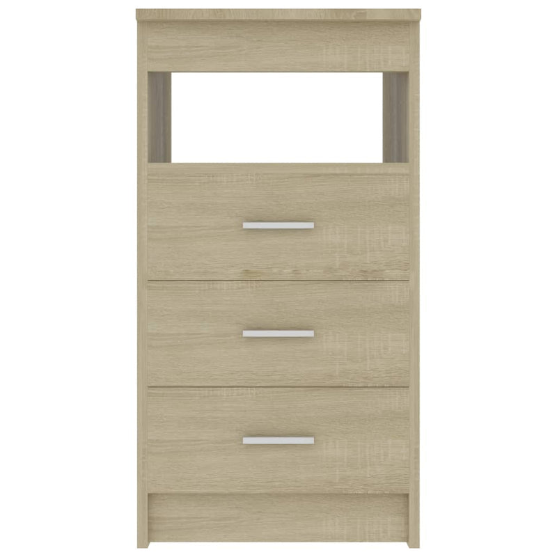 vidaXL Drawer Cabinet Sonoma Oak 40x50x76 cm Engineered Wood