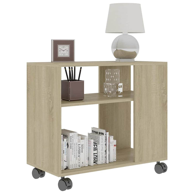 vidaXL Side Table Sonoma Oak 70x35x55 cm Engineered Wood