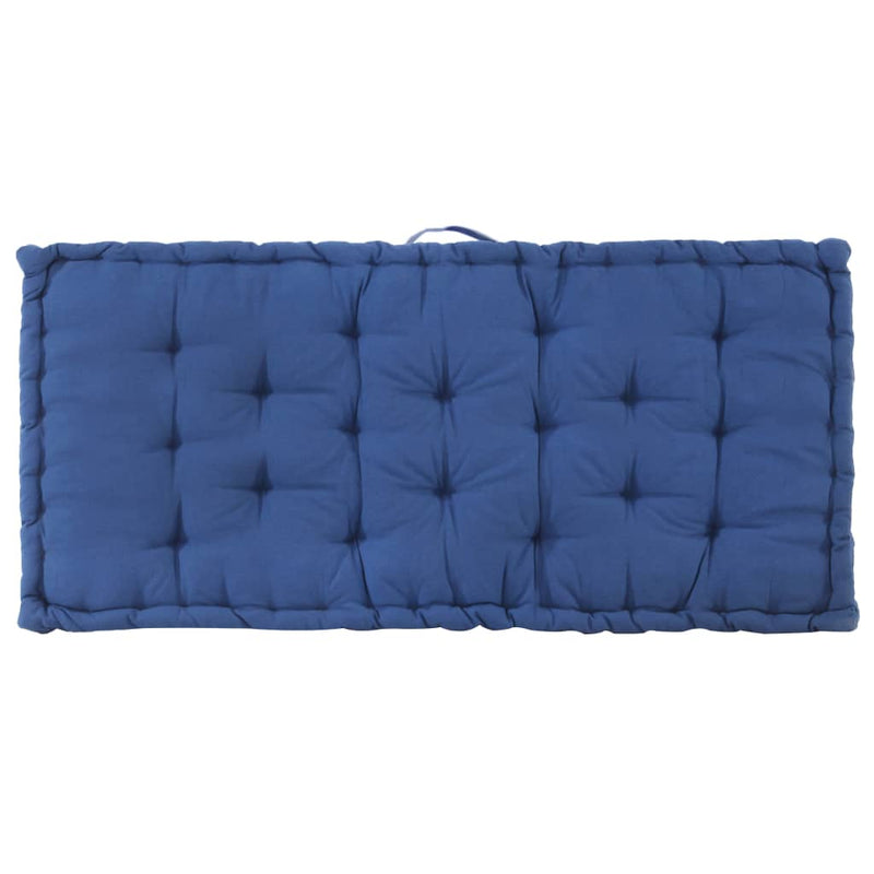 vidaXL Pallet Floor Cushions 2 pcs Cotton Light Blue