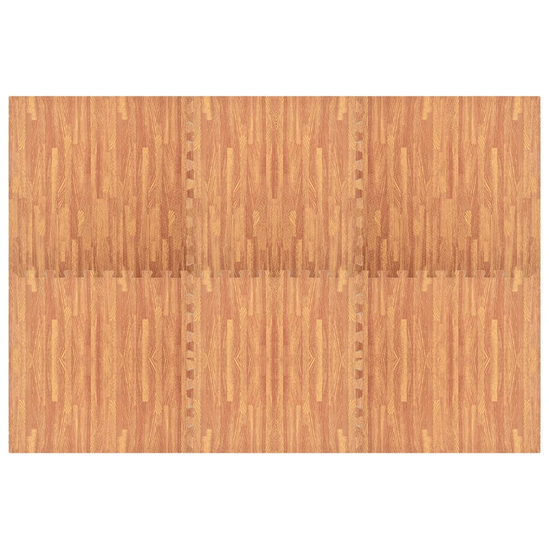 vidaXL Floor Mats 6 pcs Wood Grain 2.16 m² EVA Foam