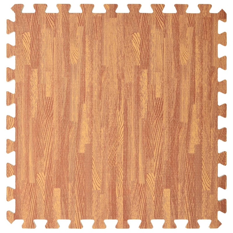 vidaXL Floor Mats 6 pcs Wood Grain 2.16 m² EVA Foam