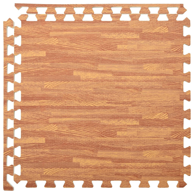 vidaXL Floor Mats 6 pcs Wood Grain 2.16 m² EVA Foam